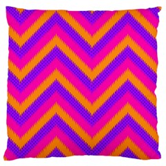 Chevron Large Cushion Case (one Side) by Ket1n9