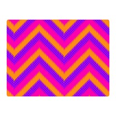 Chevron Two Sides Premium Plush Fleece Blanket (mini) by Ket1n9