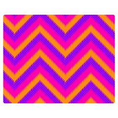 Chevron Two Sides Premium Plush Fleece Blanket (medium) by Ket1n9