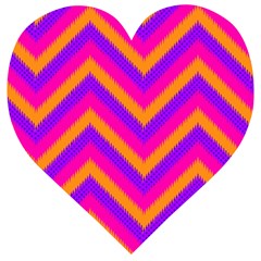 Chevron Wooden Puzzle Heart by Ket1n9