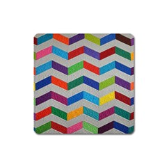 Charming Chevrons Quilt Square Magnet by Ket1n9