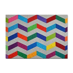 Charming Chevrons Quilt Sticker A4 (100 Pack) by Ket1n9