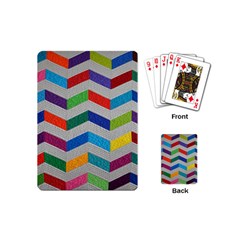 Charming Chevrons Quilt Playing Cards Single Design (mini) by Ket1n9