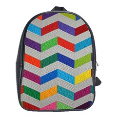 Charming Chevrons Quilt School Bag (xl)