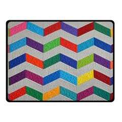 Charming Chevrons Quilt Two Sides Fleece Blanket (small) by Ket1n9