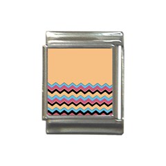 Chevrons Patterns Colorful Stripes Italian Charm (13mm) by Ket1n9