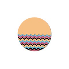 Chevrons Patterns Colorful Stripes Golf Ball Marker by Ket1n9