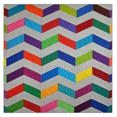 Charming Chevrons Quilt Square Satin Scarf (36  X 36 ) by Ket1n9