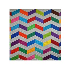 Charming Chevrons Quilt Square Satin Scarf (30  X 30 ) by Ket1n9