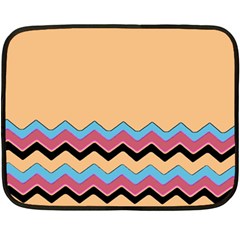 Chevrons Patterns Colorful Stripes Two Sides Fleece Blanket (mini) by Ket1n9