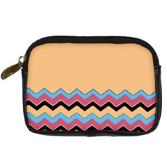 Chevrons Patterns Colorful Stripes Digital Camera Leather Case by Ket1n9