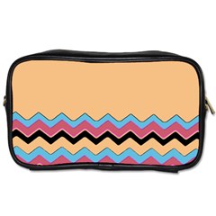 Chevrons Patterns Colorful Stripes Toiletries Bag (one Side) by Ket1n9