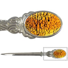 Yellow Chevron Zigzag Pattern Letter Opener by Ket1n9