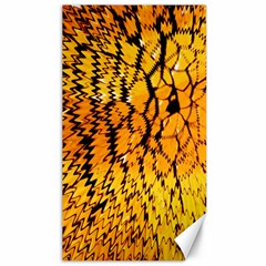 Yellow Chevron Zigzag Pattern Canvas 40  X 72  by Ket1n9