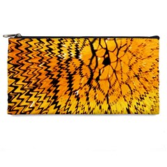 Yellow Chevron Zigzag Pattern Pencil Case by Ket1n9