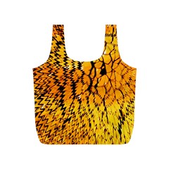 Yellow Chevron Zigzag Pattern Full Print Recycle Bag (s) by Ket1n9