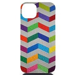 Charming Chevrons Quilt Iphone 14 Plus Black Uv Print Case by Ket1n9