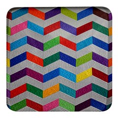 Charming Chevrons Quilt Square Glass Fridge Magnet (4 Pack) by Ket1n9