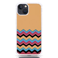 Chevrons Patterns Colorful Stripes Iphone 13 Tpu Uv Print Case by Ket1n9