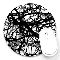 Neurons Brain Cells Brain Structure Round Mousepad by Ket1n9