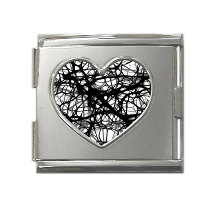 Neurons Brain Cells Brain Structure Mega Link Heart Italian Charm (18mm)