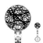 Neurons Brain Cells Brain Structure Stainless Steel Nurses Watch Front