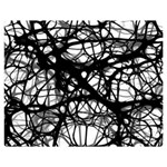 Neurons Brain Cells Brain Structure Two Sides Premium Plush Fleece Blanket (Medium) 60 x50  Blanket Front