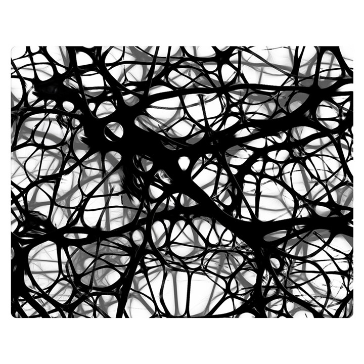 Neurons Brain Cells Brain Structure Two Sides Premium Plush Fleece Blanket (Medium)