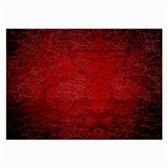 Red Grunge Texture Black Gradient Large Glasses Cloth (2 Sides) by Ket1n9