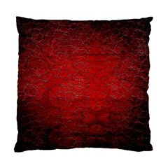 Red Grunge Texture Black Gradient Standard Cushion Case (two Sides) by Ket1n9