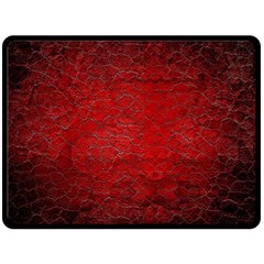 Red Grunge Texture Black Gradient Fleece Blanket (large) by Ket1n9