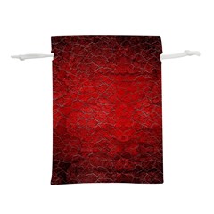 Red Grunge Texture Black Gradient Lightweight Drawstring Pouch (s) by Ket1n9