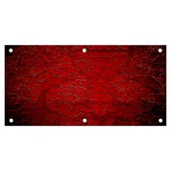 Red Grunge Texture Black Gradient Banner And Sign 6  X 3  by Ket1n9