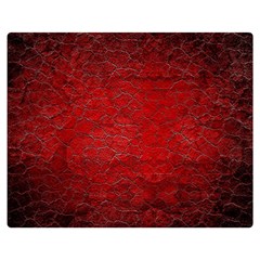 Red Grunge Texture Black Gradient Premium Plush Fleece Blanket (medium) by Ket1n9