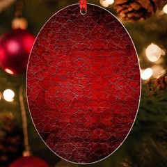 Red Grunge Texture Black Gradient Uv Print Acrylic Ornament Oval by Ket1n9