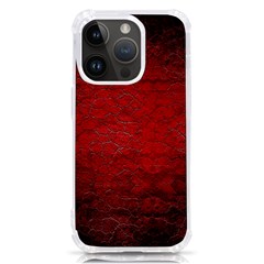 Red Grunge Texture Black Gradient Iphone 14 Pro Tpu Uv Print Case by Ket1n9