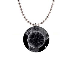 Space Universe Earth Rocket 1  Button Necklace by Ket1n9