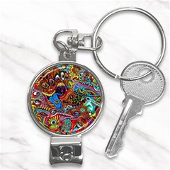 Art Color Dark Detail Monsters Psychedelic Nail Clippers Key Chain by Ket1n9