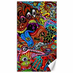 Art Color Dark Detail Monsters Psychedelic Canvas 40  X 72  by Ket1n9