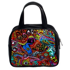 Art Color Dark Detail Monsters Psychedelic Classic Handbag (two Sides) by Ket1n9