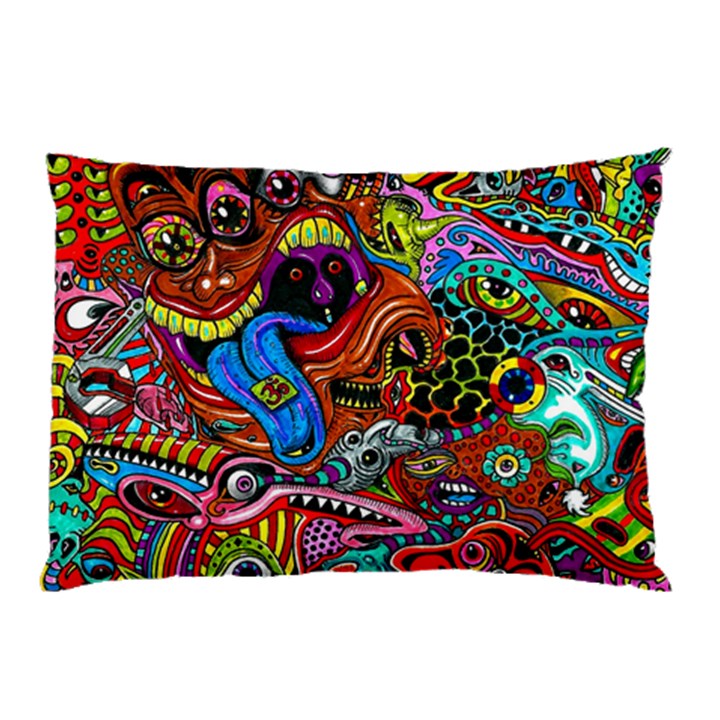 Art Color Dark Detail Monsters Psychedelic Pillow Case