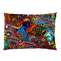 Art Color Dark Detail Monsters Psychedelic Pillow Case (two Sides) by Ket1n9