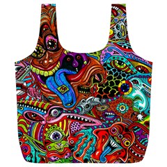 Art Color Dark Detail Monsters Psychedelic Full Print Recycle Bag (xl) by Ket1n9