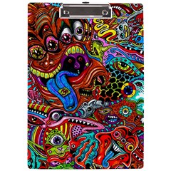 Art Color Dark Detail Monsters Psychedelic A4 Acrylic Clipboard by Ket1n9