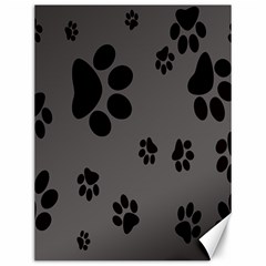 Dog Foodprint Paw Prints Seamless Background And Pattern Canvas 12  X 16  by Ket1n9