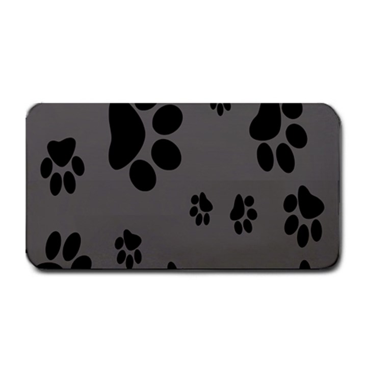 Dog Foodprint Paw Prints Seamless Background And Pattern Medium Bar Mat