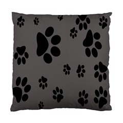 Dog Foodprint Paw Prints Seamless Background And Pattern Standard Cushion Case (two Sides) by Ket1n9