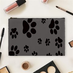 Dog Foodprint Paw Prints Seamless Background And Pattern Cosmetic Bag (large) by Ket1n9