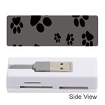 Dog Foodprint Paw Prints Seamless Background And Pattern Memory Card Reader (Stick) Front