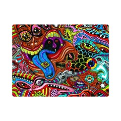 Art Color Dark Detail Monsters Psychedelic Premium Plush Fleece Blanket (mini) by Ket1n9